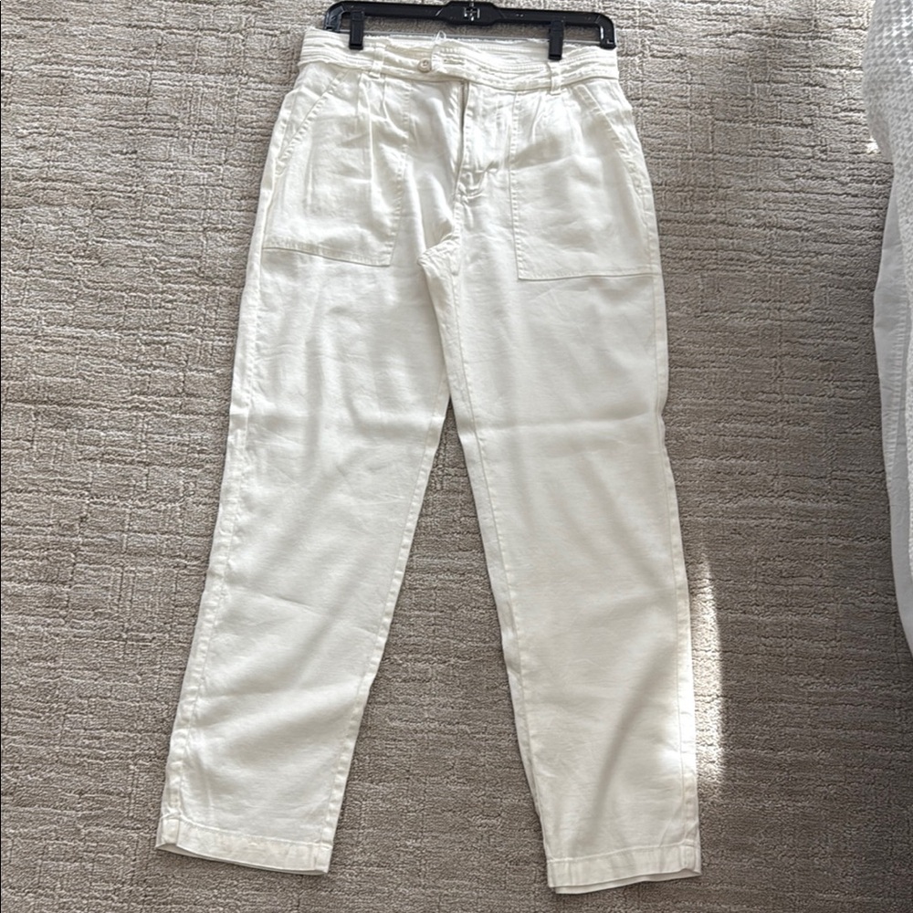 SUNDANCE Stylish White Casual Pants